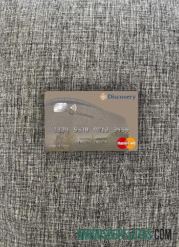 África do Sul Discovery Limited Mastercard Photolook Front exemplo